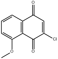 1,4-Naphthalenedione, 2-chloro-8-methoxy- 结构式