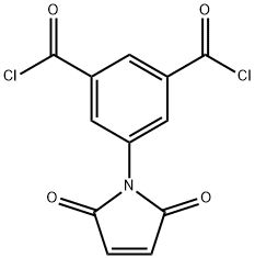 1,3-Benzenedicarbonyl dichloride, 5-(2,5-dihydro-2,5-dioxo-1H-pyrrol-1-yl)- Structure