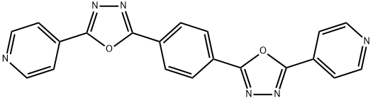 Pyridine, 4,4'-[1,4-phenylenebis(1,3,4-oxadiazole-5,2-diyl)]bis- Structure