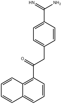 4-(2-(Naphthalen-1-yl)-2-oxoethyl)benzimidamide Struktur