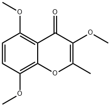 3,5,8-Trimethoxy-2-methyl-4H-chromen-4-one Struktur
