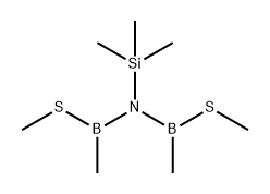 Boranamine, 1-methyl-N-[methyl(methylthio)boryl]-1-(methylthio)-N-(trimethylsilyl)- (9CI) Structure