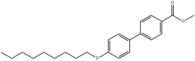 [1,1'-Biphenyl]-4-carboxylic acid, 4'-(nonyloxy)-, methyl ester 化学構造式