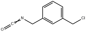 Benzene, 1-(chloromethyl)-3-(isocyanatomethyl)- Struktur