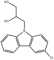 1,2-Propanediol, 3-(3-chloro-9H-carbazol-9-yl)- Struktur