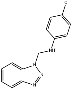 Benzotriazol-1-ylmethyl-(4-chloro-phenyl)-amine Structure
