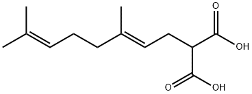 Propanedioic acid, (3,7-dimethyl-2,6-octadienyl)-, (E)- (9CI),62088-06-6,结构式