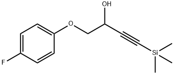 3-Butyn-2-ol, 1-(4-fluorophenoxy)-4-(trimethylsilyl)- Structure