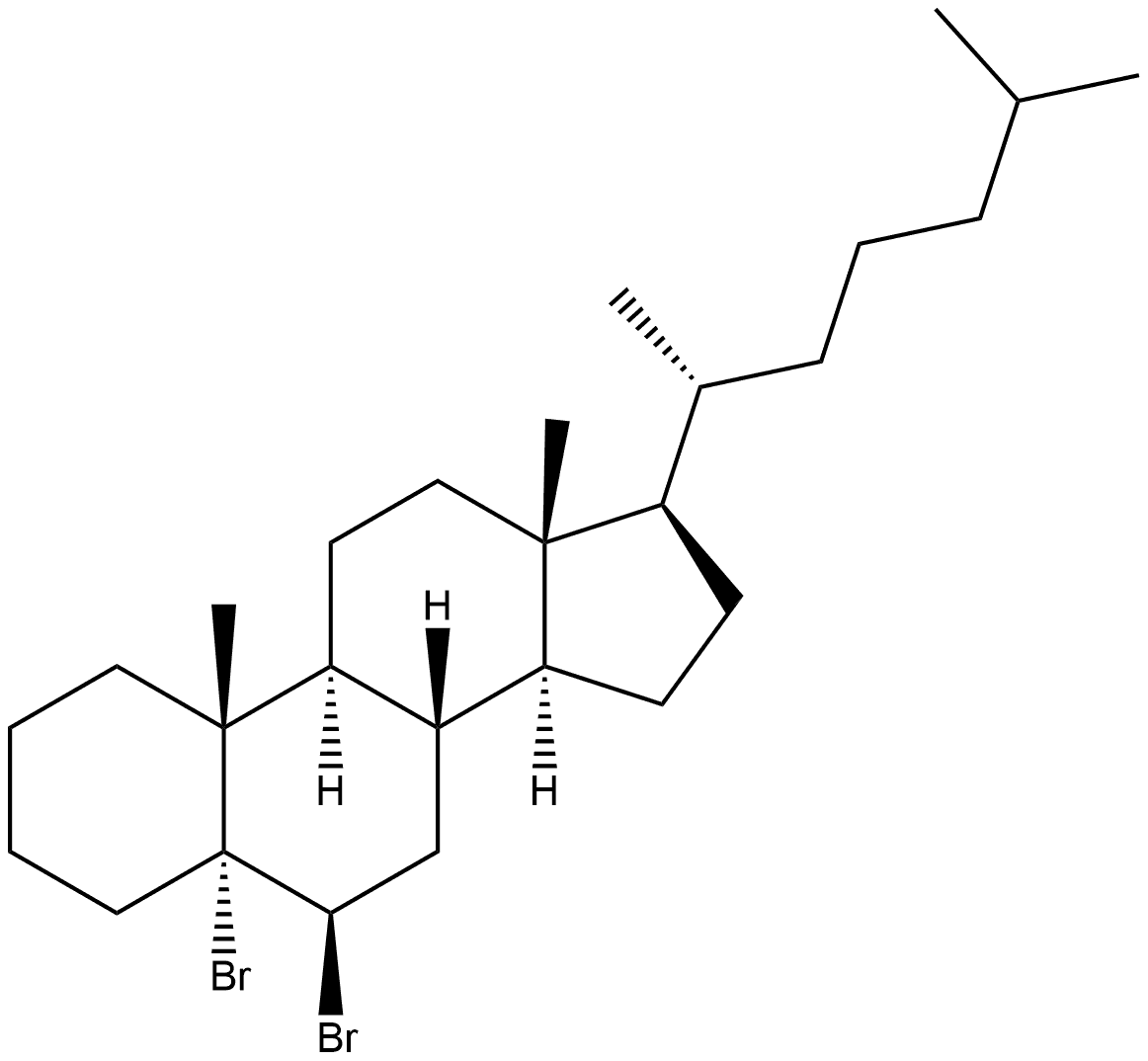 Cholestane, 5,6-dibromo-, (5α,6β)-