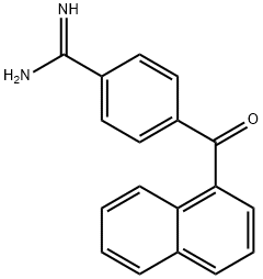 Benzenecarboximidamide, 4-(1-naphthalenylcarbonyl)- 结构式