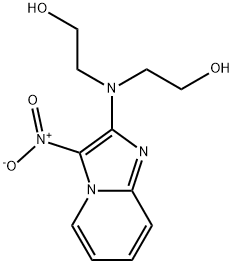 2,2''-((3-Nitroimidazo[1,2-a]pyridin-2-yl)azanediyl)diethanol Struktur