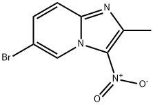 Imidazo[1,2-a]pyridine, 6-bromo-2-methyl-3-nitro- Structure