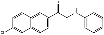 1-(6-Chloronaphthalen-2-yl)-2-(phenylamino)ethanone Structure