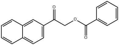2-(Naphthalen-2-yl)-2-oxoethyl benzoate Struktur