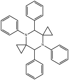 4,5,9,10-Tetraphenyl-4,9-diazadispiro[2.2.2.2]decane Structure