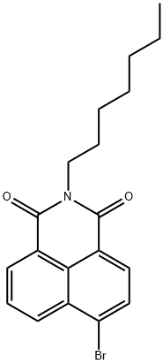 1H-Benz[de]isoquinoline-1,3(2H)-dione, 6-bromo-2-heptyl- Struktur