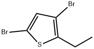 Thiophene, 3,5-dibromo-2-ethyl- Struktur