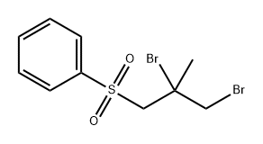 Benzene, [(2,3-dibromo-2-methylpropyl)sulfonyl]-|(2,3-二溴-2-甲基丙基)苯基砜