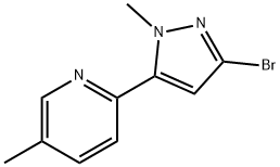 Pyridine, 2-(3-bromo-1-methyl-1H-pyrazol-5-yl)-5-methyl-