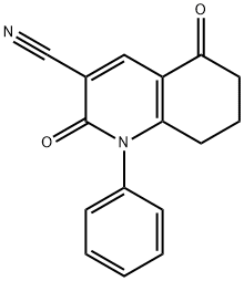 2,5-Dioxo-1-phenyl-1,2,5,6,7,8-hexahydroquinoline-3-carbonitrile,62370-50-7,结构式