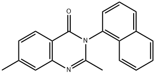 2,7-Dimethyl-3-(naphthalen-1-yl)quinazolin-4(3H)-one Struktur