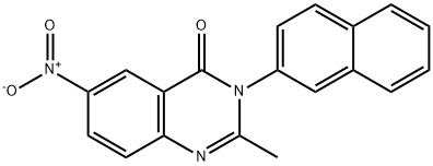 2-Methyl-3-(naphthalen-2-yl)-6-nitroquinazolin-4(3H)-one Struktur