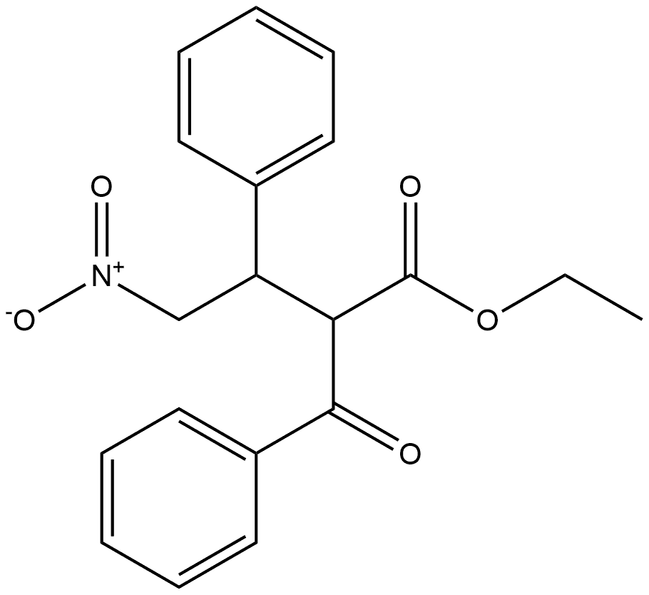 Benzenepropanoic acid, α-benzoyl-β-(nitromethyl)-, ethyl ester