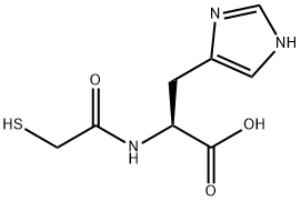 L-Histidine, N-(mercaptoacetyl)- (9CI) Struktur