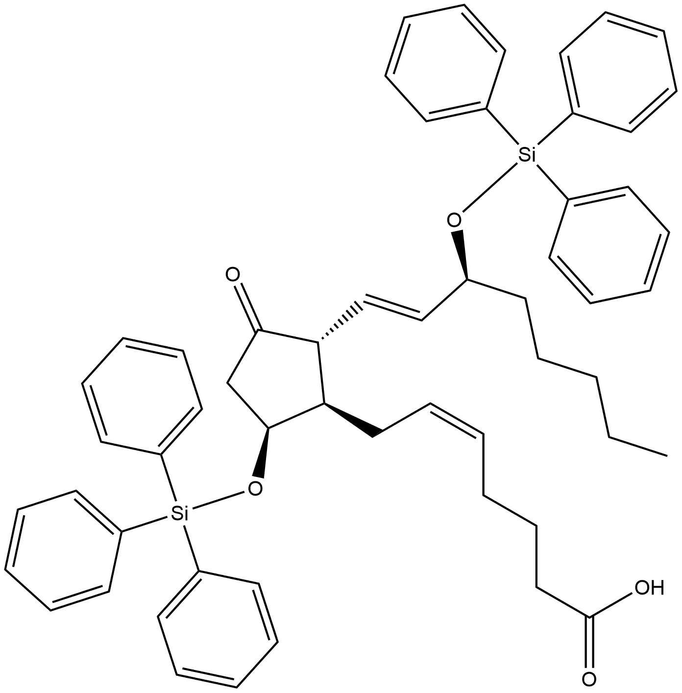 Prosta-5,13-dien-1-oic acid, 11-oxo-9,15-bis[(triphenylsilyl)oxy]-, (5Z,9α,13E,15S)- (9CI)