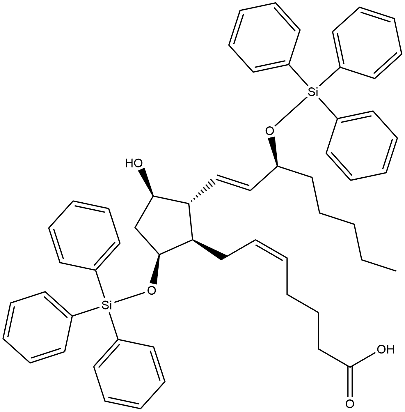 Prosta-5,13-dien-1-oic acid, 11-hydroxy-9,15-bis[(triphenylsilyl)oxy]-, (5Z,9α,11α,13E,15S)- (9CI)