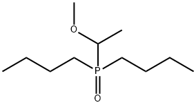 Phosphine oxide, dibutyl(1-methoxyethyl)- Structure