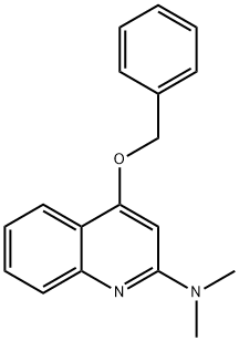 4-(Benzyloxy)-N,N-dimethylquinolin-2-amine Struktur