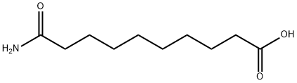 Decanoic acid, 10-amino-10-oxo- Structure