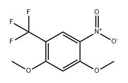 Benzene, 1,5-dimethoxy-2-nitro-4-(trifluoromethyl)- Struktur