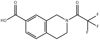 7-Isoquinolinecarboxylic acid, 1,2,3,4-tetrahydro-2-(2,2,2-trifluoroacetyl)- Structure