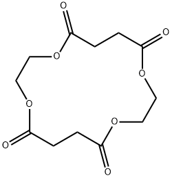 1,4,9,12-Tetraoxacyclohexadecane-5,8,13,16-tetrone Structure