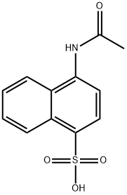 1-Naphthalenesulfonic acid, 4-(acetylamino)- Structure
