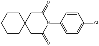 3-(4-Chlorophenyl)-3-azaspiro[5.5]undecane-2,4-dione Struktur