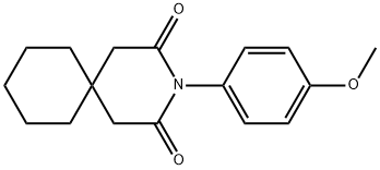 62550-84-9 3-(4-Methoxyphenyl)-3-azaspiro[5.5]undecane-2,4-dione
