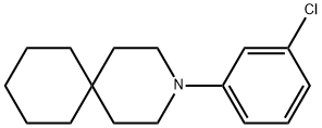 3-(3-Chlorophenyl)-3-azaspiro[5.5]undecane 结构式