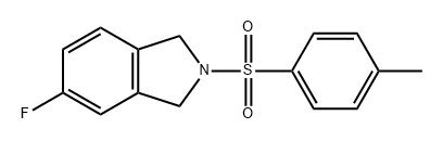 1H-Isoindole, 5-fluoro-2,3-dihydro-2-[(4-methylphenyl)sulfonyl]- 化学構造式