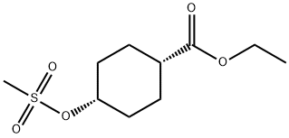 CIS-乙基-4-((甲基磺酰基)氧基)环己烷-1-甲酸酯, 626238-23-1, 结构式