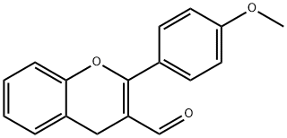 2-(4-Methoxyphenyl)-4H-chromene-3-carbaldehyde 结构式