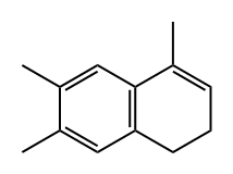 Naphthalene, 1,2-dihydro-4,6,7-trimethyl- 化学構造式