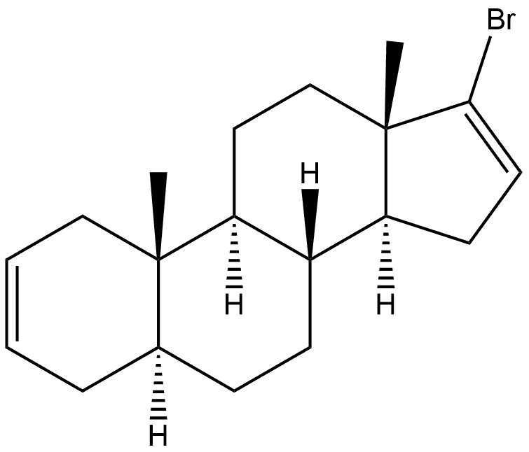 Androsta-2,16-diene, 17-bromo-, (5α)- (9CI)