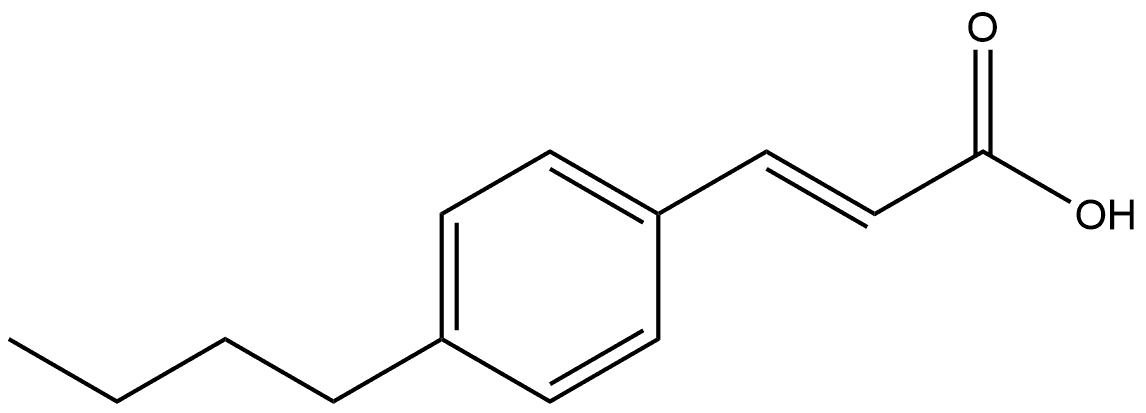 (E)-3-(4-丁基苯基)丙烯酸,62718-62-1,结构式