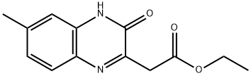 Ethyl 2-(6-methyl-3-oxo-3,4-dihydroquinoxalin-2-yl)acetate 化学構造式