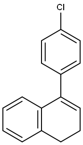 4-(4-Chlorophenyl)-1,2-dihydronaphthalene Structure