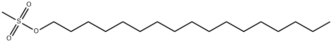 1-Heptadecanol, 1-methanesulfonate 结构式