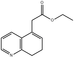 Ethyl 2-(7,8-dihydroquinolin-5-yl)acetate 化学構造式